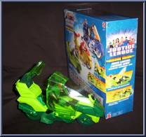 Green Lantern (Motorcycle) from Justice League - Mission Vision - Motorcycles manufactured by Mattel [Loose]