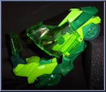 Green Lantern (Motorcycle) from Justice League - Mission Vision - Motorcycles manufactured by Mattel [Loose]