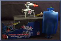 Martian Manhunter vs. Blazebot from Justice League - Cyber Trakkers manufactured by Mattel [Loose]