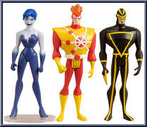 Angle Man / Firestorm / Killer Frost from Justice League Unlimited - 3-Packs - DC Universe manufactured by Mattel [Loose]