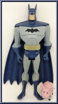Batman (Wonder Pig) from Justice League Unlimited - DC Universe - Fan Collection manufactured by Mattel [Loose]
