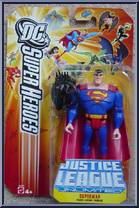 Superman (Black Mercy) from Justice League Unlimited - DC Super Heroes - Orange Cards manufactured by Mattel [Front]