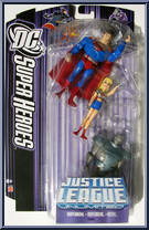 Superman / Supergirl / Steel from Justice League Unlimited - 3-Packs - DC Super Heroes - Purple Cards manufactured by Mattel [Front]