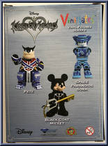 Black Coat Mickey from Kingdom Hearts - Vinimates manufactured by Diamond Select [Back]
