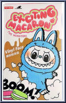Sesame Bean from Labubu - The Monsters - Blind Boxes - Exciting Macaron manufactured by Pop Mart [Front]