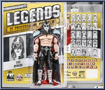 Demon (Black Hair) from Legends of Professional Wrestling - Yellow Cards manufactured by Figures Toy Company [Front]