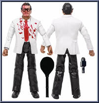 Jim Cornette (Bloody White Jacket) from Legends of Professional Wrestling - Yellow Cards manufactured by Figures Toy Company [Loose]