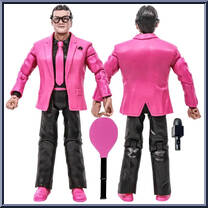 Jim Cornette (Pink Jacket) from Legends of Professional Wrestling - Yellow Cards manufactured by Figures Toy Company [Loose]