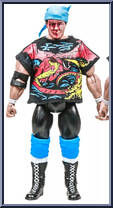 Mikey Whipwreck (Blue Ankles / Bloody) from Legends of Professional Wrestling - Yellow Cards manufactured by Figures Toy Company [Loose]