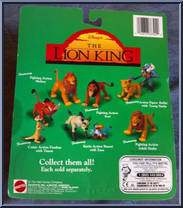 Banzai (Battle Action) / Zazu from Lion King - Action Figures manufactured by Mattel [Back]