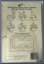 Daffy Duck from Looney Tunes - Orange Cards manufactured by ERTL [Back]