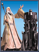 Saruman (Floating Palantir Base) from Lord of the Rings - Fellowship of the Ring - Series 2 manufactured by Toy Biz [Loose]