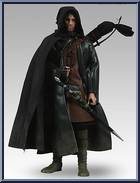 Aragorn (Hooded Cloak & Pipe) (Sideshow) Action Figure