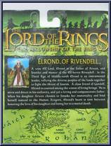 Elrond of Rivendell (Robes) from Lord of the Rings - Trilogy - Fellowship of the Ring - Series 3 manufactured by Toy Biz [Back]