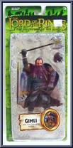 Gimli (Axe Throwing Action) from Lord of the Rings - Trilogy - Fellowship of the Ring - Series 2 manufactured by Toy Biz [Front]
