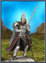 King Elendil (Sword Attack Action) from Lord of the Rings - Trilogy - Fellowship of the Ring - Series 3 manufactured by Toy Biz [Loose]