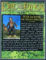 Peter Jackson (Hobbit) from Lord of the Rings - Trilogy - Fellowship of the Ring - Series 5 manufactured by Toy Biz [Back]