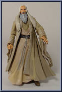 Saruman the White (Dark Brown Belt, Off-White Robes) from Lord of the Rings - Two Towers - Series 2 manufactured by Toy Biz [Loose]