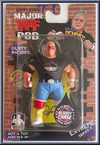 Dusty Rhodes (Bloody Chase) from Major Wrestling Figure Podcast - Major Bendies - Extreme Series 2 manufactured by Unknown [Front]