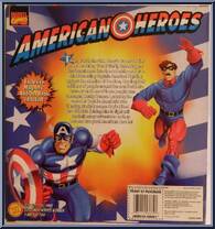 American Heroes: Captain America & Bucky from Marvel - Limited Editions manufactured by Toy Biz [Back]