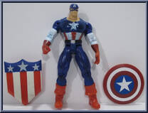 Captain America from Marvel - Silver Age manufactured by Toy Biz [Loose]