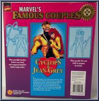 Cyclops & Jean Grey from Marvel - Famous Couples manufactured by Toy Biz [Back]