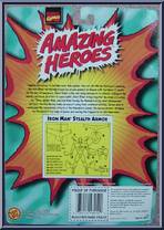 Iron Man (Stealth Armor) from Marvel - Amazing Heroes manufactured by Toy Biz [Back]