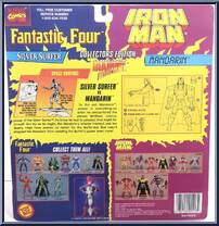 Silver Surfer & Mandarin from Marvel - Wal-Mart 2-Packs manufactured by Toy Biz [Back]