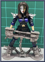 Typhoid Mary from Marvel - Super-Villains - The Vault manufactured by Toy Biz [Loose]