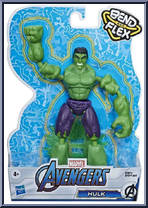 Hulk from Marvel - Bend and Flex - Basic Series manufactured by Hasbro [Front]