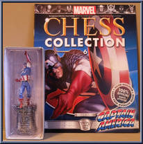 Captain America from Marvel Chess Collection - Basic Series manufactured by Eaglemoss [Front]