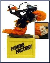 Ghost Rider from Marvel - Figure Factory - Series 2 - Mystery Figures manufactured by Toy Biz [Loose]