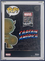 Captain America (Patina) from Marvel - 80 Years Pop! manufactured by Funko [Back]