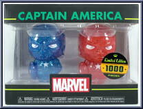 Captain America (Red & Blue) (2 Pack) from Marvel - Hikari XS manufactured by Funko [Front]