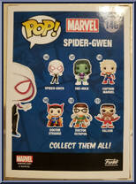 Spider-Gwen from Marvel - Marvel Universe Pop! manufactured by Funko [Back]