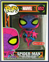 Spider-Man (Blacklight) from Marvel - Marvel Universe Pop! manufactured by Funko [Front]
