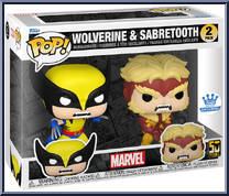 Wolverine & Sabretooth from Marvel - 50 Years Pop! manufactured by Funko [Front]
