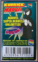 Spider-Man (Black) from Marvel - Kubricks - Series 3 manufactured by Medicom [Back]