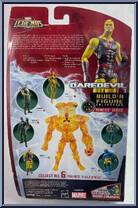 Daredevil (Yellow) from Marvel Legends - Nemesis Series manufactured by Hasbro [Back]