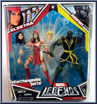 Elektra / Ronin from Marvel Legends - Twin Packs - Series 1 manufactured by Hasbro [Front]