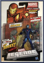 Extremis Iron Man (Blue Armor) from Marvel Legends - Terrax Series manufactured by Hasbro [Front]