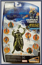 Human Torch from Marvel Legends - Ronan the Accuser Series manufactured by Hasbro [Back]