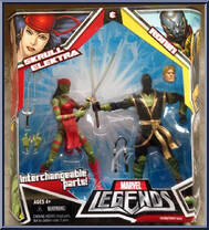 Skrull Elektra / Ronin from Marvel Legends - Twin Packs - Series 1 manufactured by Hasbro [Front]