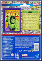 Incredible Hulk (Green) from Marvel Legends - Retro - Basic Series manufactured by Hasbro [Back]