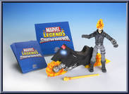 Ghost Rider & Motorcycle from Marvel Legends Showdown - Riders Booster Packs manufactured by Toy Biz [Loose]