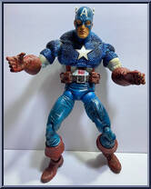 Captain America from Marvel Legends - Icons - Series 1 manufactured by Toy Biz [Loose]