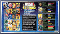Fantastic Four (7 Figures) (Mr. Fantastic Lab Coat) from Marvel Legends - Box Sets manufactured by Toy Biz [Back]