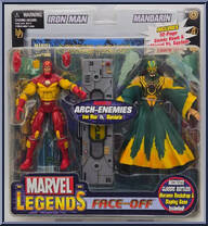 Iron Man vs Mandarin (Green) from Marvel Legends - Face Off Sets - Series 2 manufactured by Toy Biz [Front]