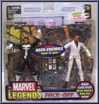 Punisher vs Jigsaw (White Suit) from Marvel Legends - Face Off Sets - Series 2 manufactured by Toy Biz [Front]