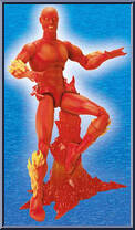 Human Torch from Marvel Legends - Series  2 manufactured by Toy Biz [Loose]